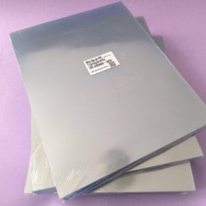 Mica lisa de PVC en 200 micrones para encuadernar